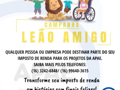 Dedução do Imposto de Renda beneficia os projetos da APAE